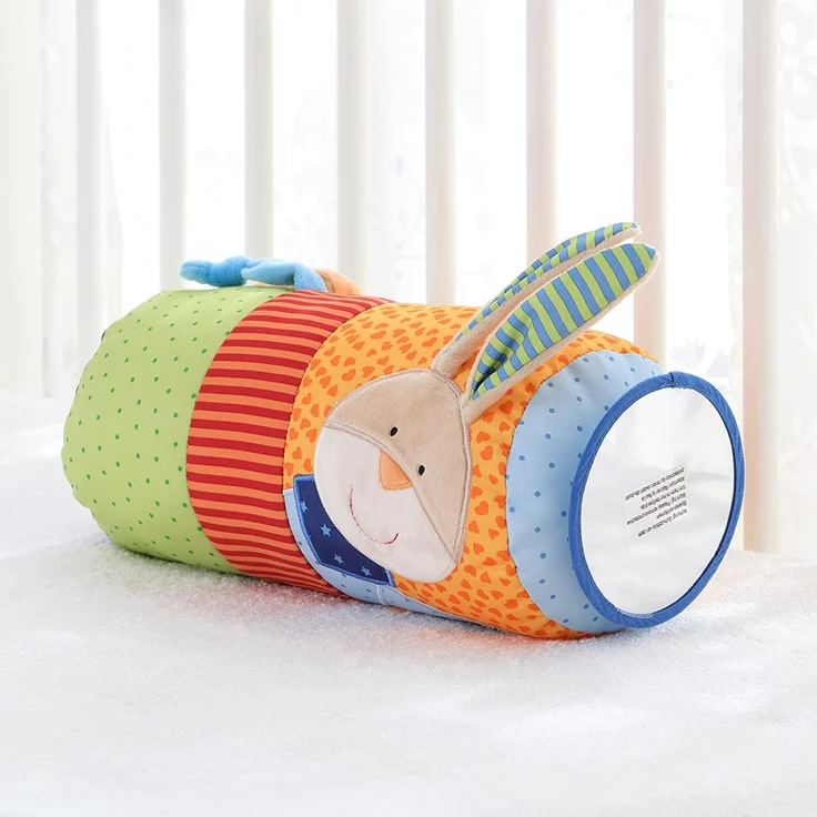 sigikid, Mädchen und Jungen, Krabbelrolle Hase, PlayQ, Mehrfarbig, 40609 – Bild 3