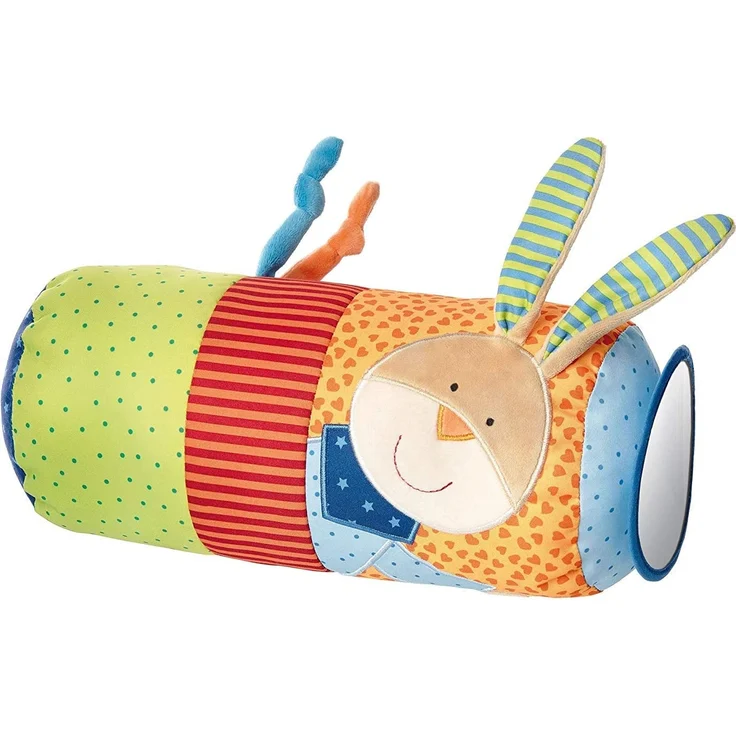 sigikid, Mädchen und Jungen, Krabbelrolle Hase, PlayQ, Mehrfarbig, 40609 – Bild 1