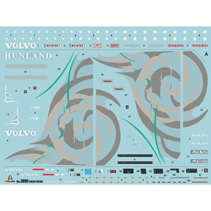 Italeri 510003892 - 1:24 Volvo VN 780 Zugmaschine, 3-achs – Bild 4