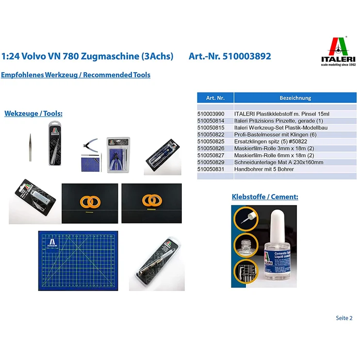 Italeri 510003892 - 1:24 Volvo VN 780 Zugmaschine, 3-achs – Bild 3