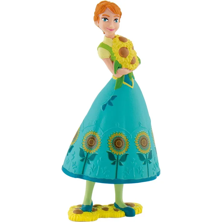 Bullyland 12959 - Spielfigur, Walt Disney Frozen Fever, Anna, ca. 9,5 cm, bunt