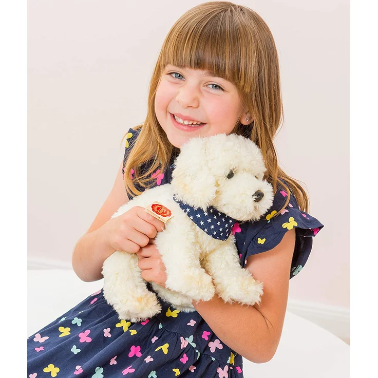 Hermann Teddy Collection Labradoodle sitzend, ca. 30cm, bunt – Bild 4