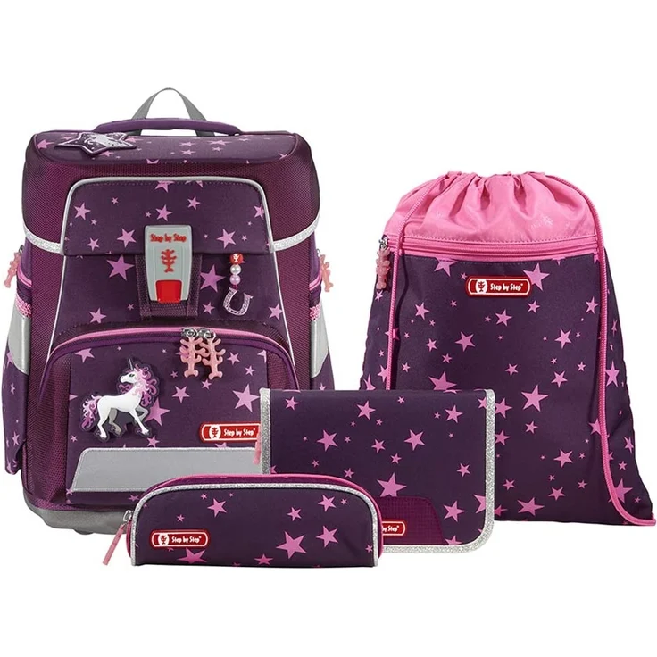 Step by Step Space 'Unicorn Nuala', Schulranzen-Set, 5-teilig, 20 Liter, Rosa – Bild 1