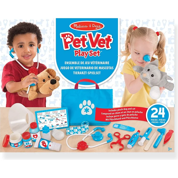 Melissa & Doug Tierarztspielset zur Untersuchung und Behandlung von Haustieren | Fantasiespiel | Spielset | 3+ | Geschenk für Jungen oder Mädchen – Bild 8