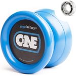 YoyoFactory ONE Yo-Yo - BLAU (Vom Anfänger Zum Profi, Moderne Leistung YoYo, Metall Kugellager, Schnur und Anleitung Enthalten)