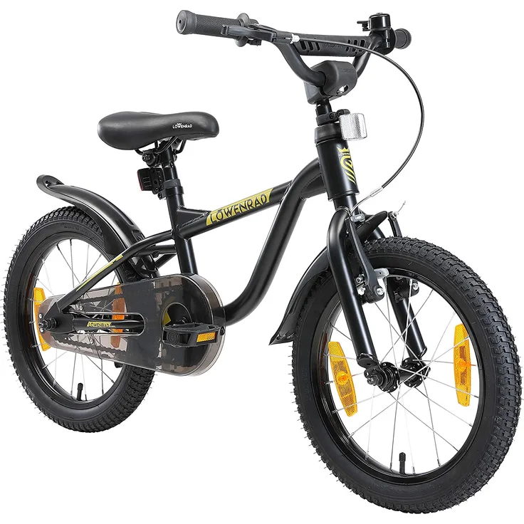 Löwenrad Kinderfahrrad 16 Zoll - Schwarz
