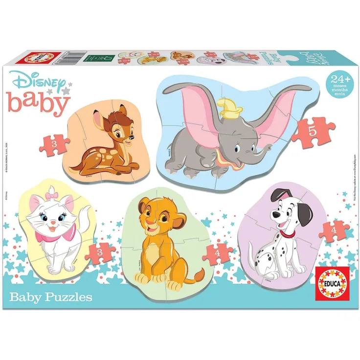 Educa 18591 Disney Animals 2 Baby-Rätsel