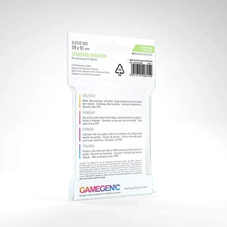 Standard American-Sized: Matte Clear – Green (59 x 91 mm, 50 Stk. ) - Preisvergleich – Bild 4