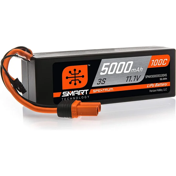 11,1 V 5000mAh 3S 100C Smart Hardcase LiPo-Akku: IC5