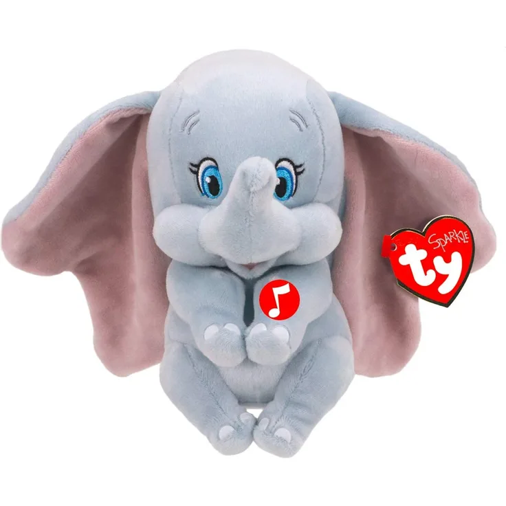 TY 41095 Dumbo W/Sound Plüsch, Mehrfarbig