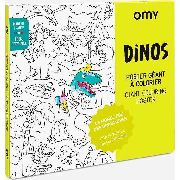 Giant Coloring Poster 70 x 100, Dinos