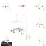 Chipolino Musik Mobile Plüschtiere Lautstärkeregelung, Melodien, Tiere abnehmbar blau