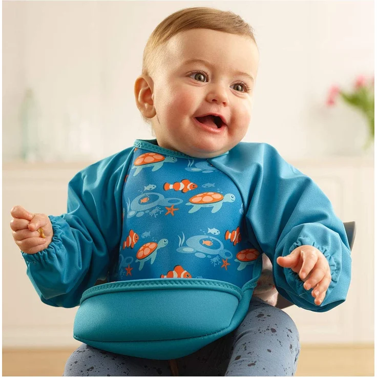Bibetta Ärmellätzchen Tropischer Fisch Blau - Blau – Bild 5