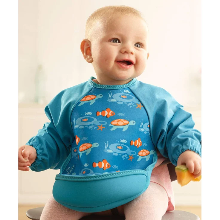 Bibetta Ärmellätzchen Tropischer Fisch Blau - Blau – Bild 4