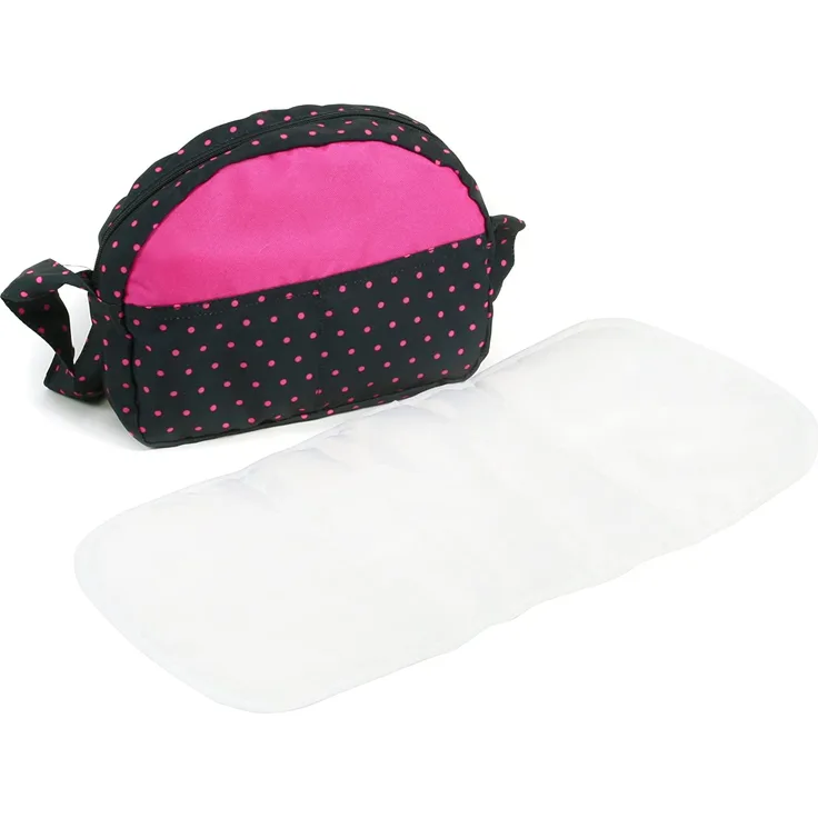 Bayer Chic 2000 853 12 - Wickeltasche, Dots, blau/pink