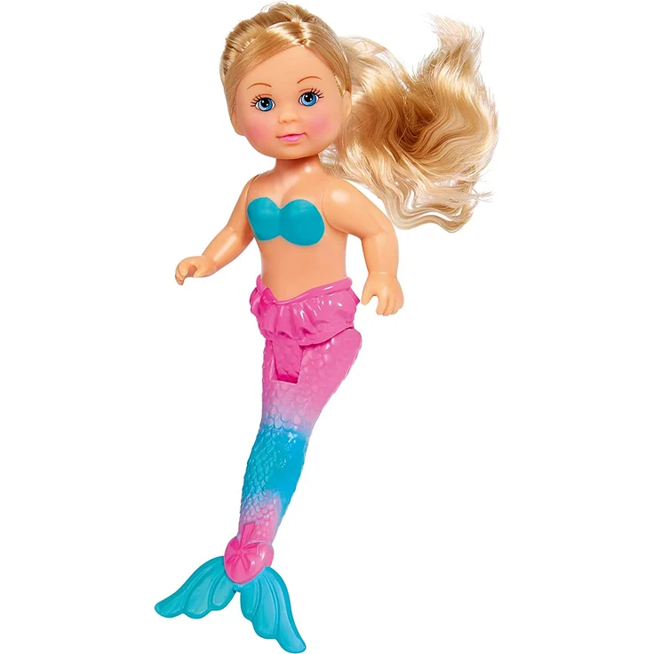 Simba 105733336 - Steffi Love Mermaid Friends / Steffi als Meerjungfrau / mit Evi Puppe / rosa Delfin / Seepferdchen-Kamm/ Ankleidepuppe / 29cm, für Kinder ab 3 Jahren – Bild 3