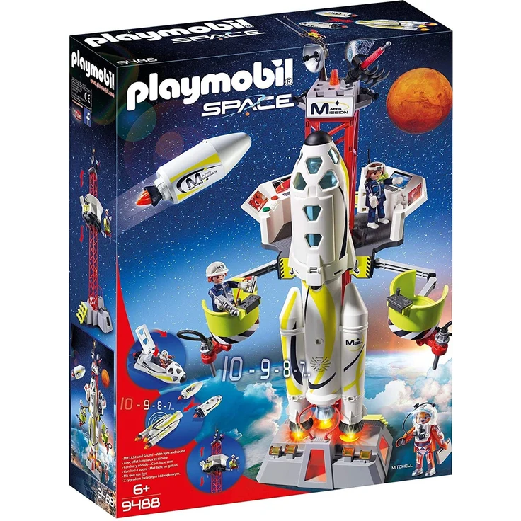 Playmobil Space 9488 Mars-Rakete mit Startrampe, Ab 6 Jahren – Bild 1