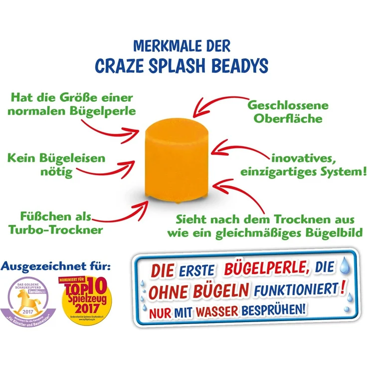 CRAZE SPLASH BEADYS Refill-Box Nachfüllset Boys Ersatzperlen Zubehör Steckperlen Bügelperlen ohne Bügeln 10006 – Bild 7