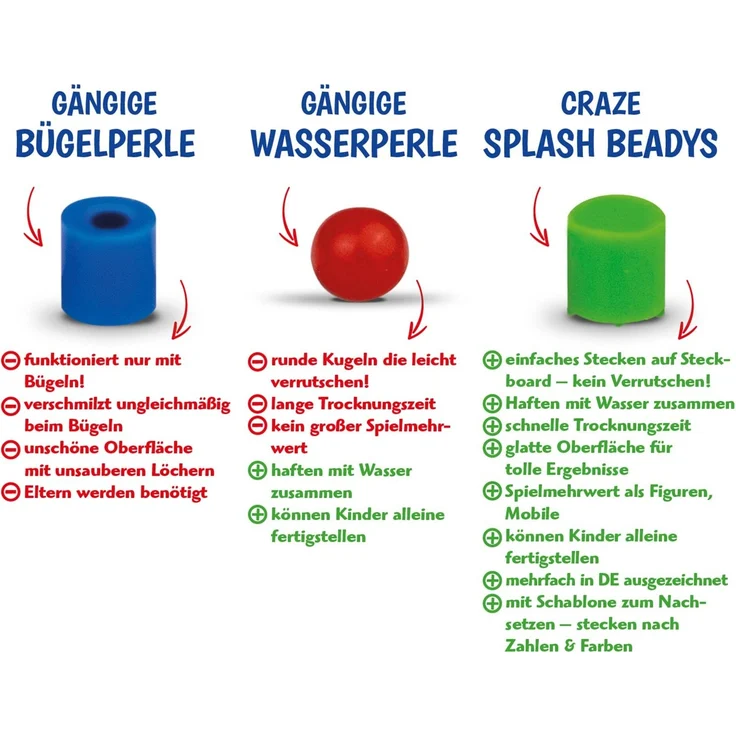 CRAZE SPLASH BEADYS Refill-Box Nachfüllset Boys Ersatzperlen Zubehör Steckperlen Bügelperlen ohne Bügeln 10006 – Bild 6