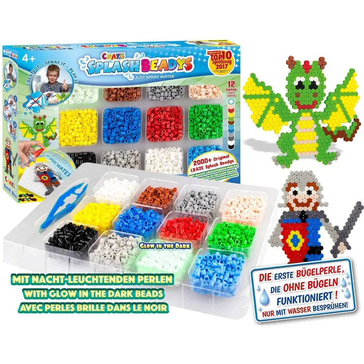 CRAZE SPLASH BEADYS Refill-Box Nachfüllset Boys Ersatzperlen Zubehör Steckperlen Bügelperlen ohne Bügeln 10006 – Bild 2