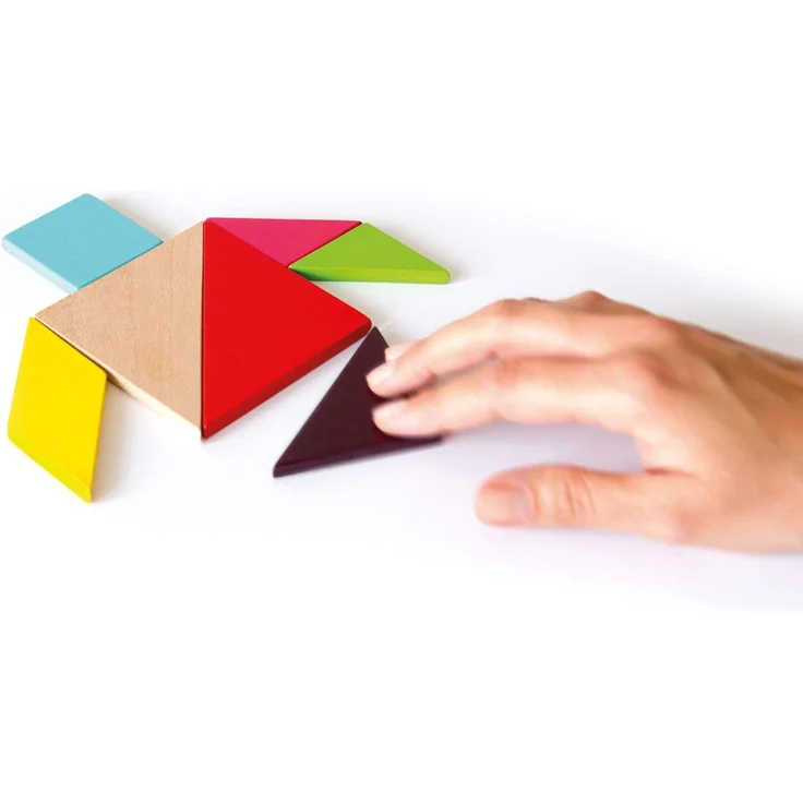 Lernpuzzle TANGRAM, Logikpuzzle aus Holz – Bild 2