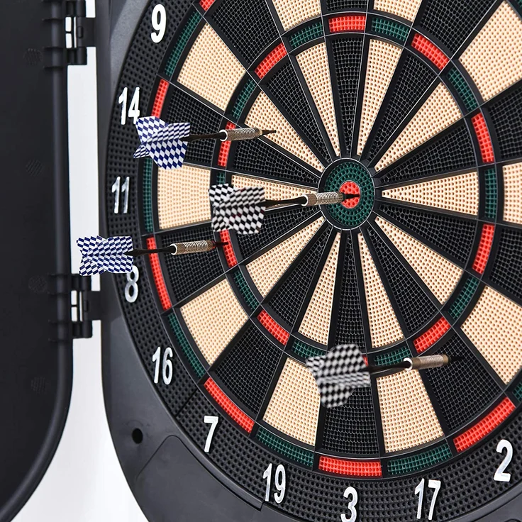 HOMCOM Elektronische Dartscheibe für 8 Spieler mehrfarbig – Bild 4