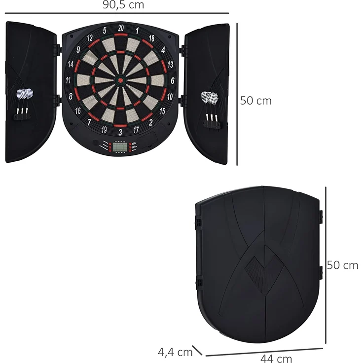 HOMCOM Elektronische Dartscheibe für 8 Spieler mehrfarbig – Bild 3