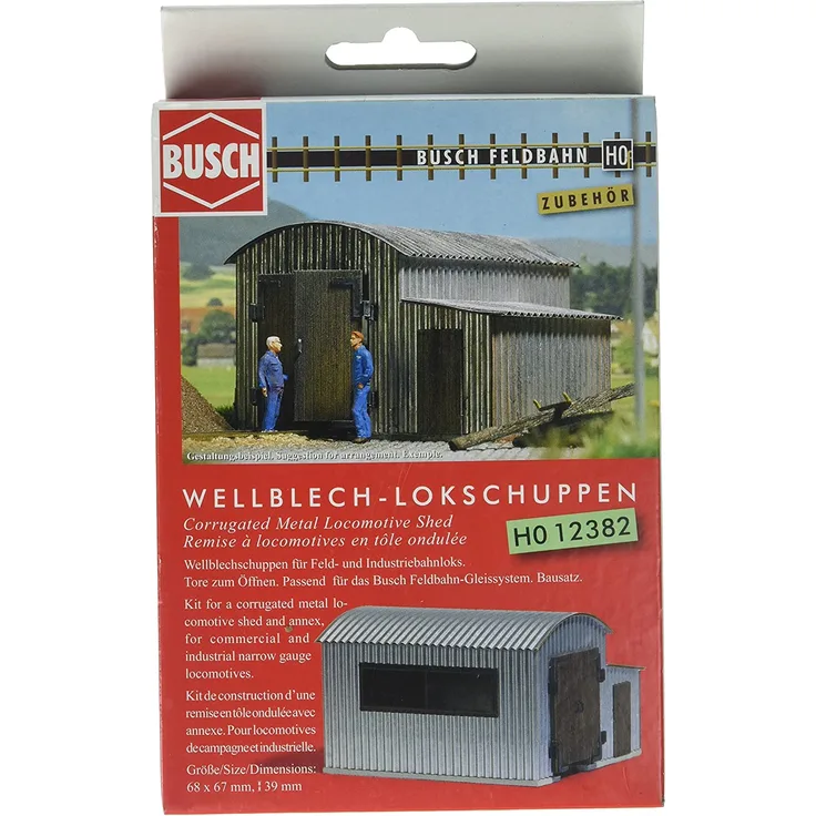 H0f Wellblech Lokschuppen für Feldbahnen
