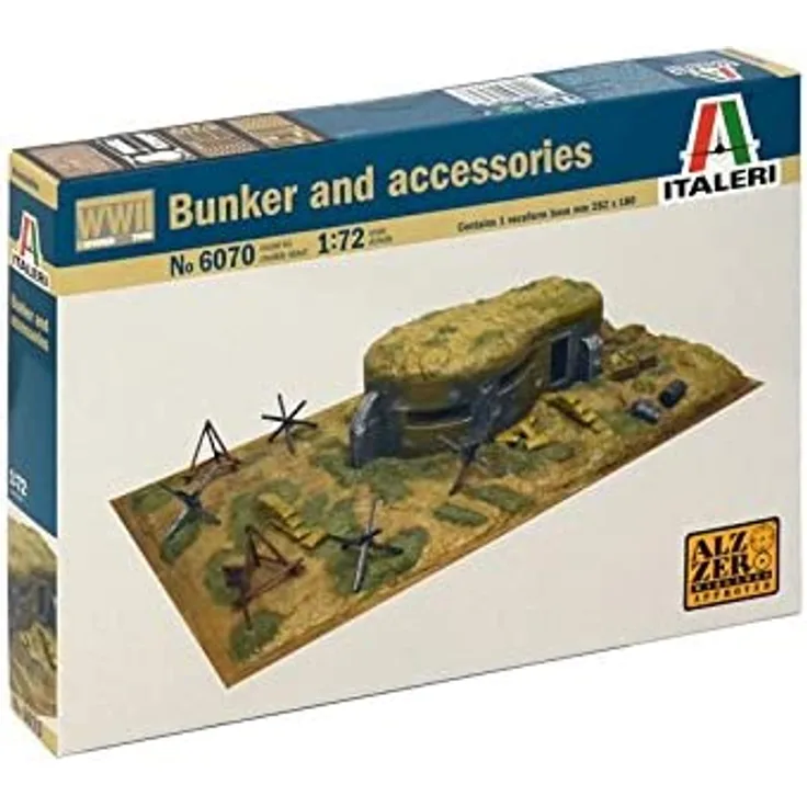 ITALERI 510006070 1:72 WWII - Zubehörteile und Bunker