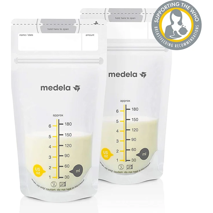 Medela Muttermilchbeutel, hygienisch, platzsparend, auslaufsicher (50 Stück) - Preisvergleich – Bild 3