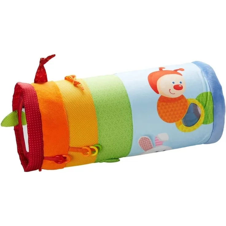 Haba 303359 - Krabbelrolle Raupe Mina, Spiel