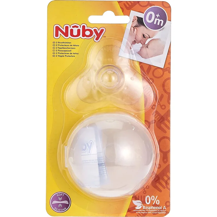 Nûby Brusthütchen aus Silikon im 2er Pack inkl. Box