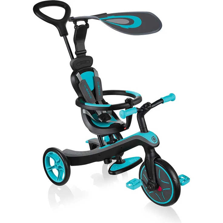 Globber Trike Explorer Balance - Rad - Dreirad - Laufrad, 4-in-1, Blau, Schwarz