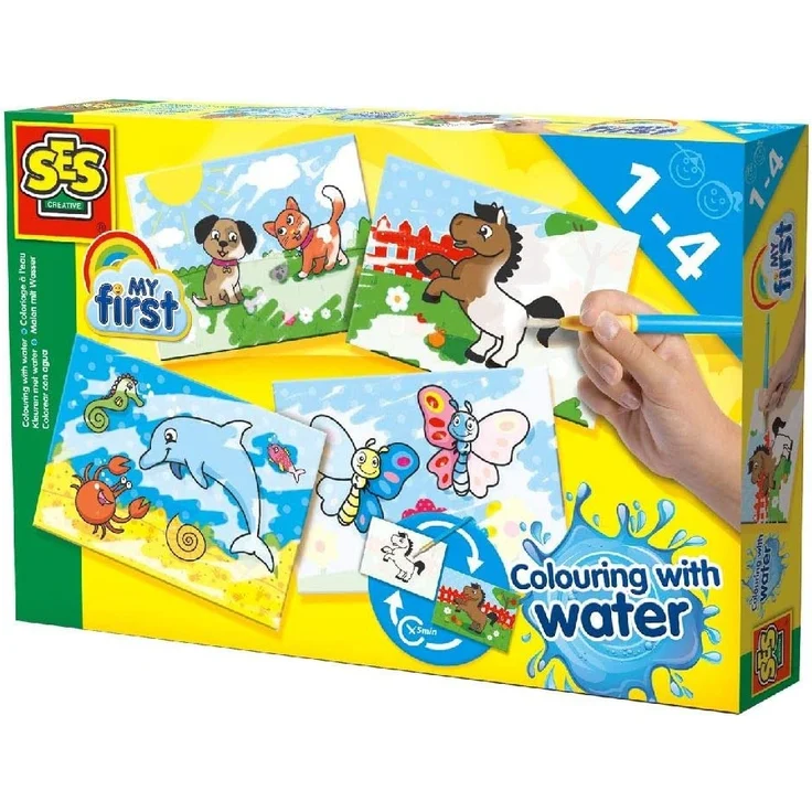 ausmalen mit Farbe und Wasser – Bild 1