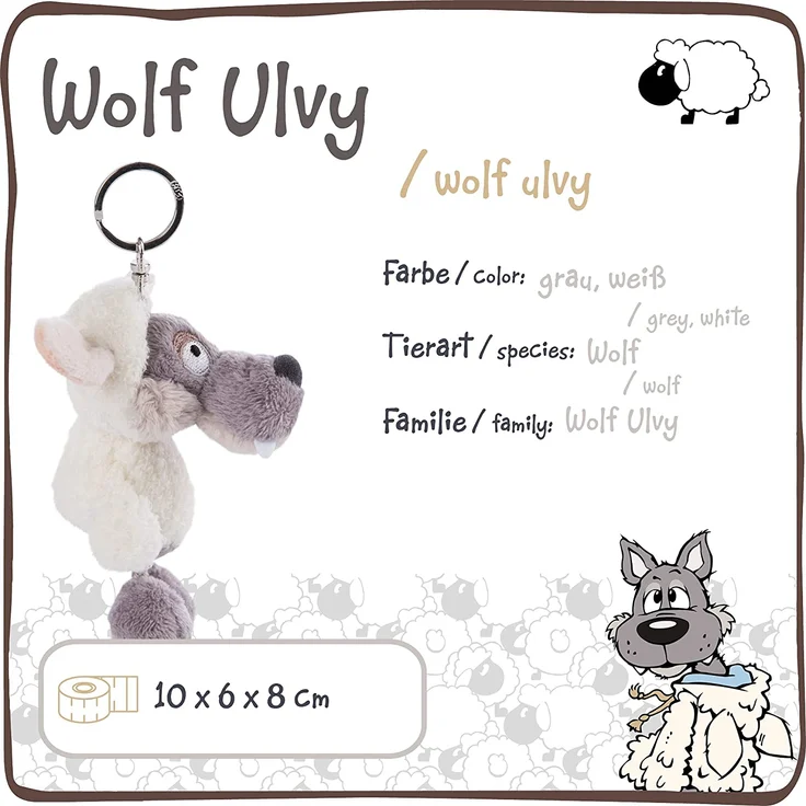 NICI Schlüsselanhänger - Wolf Ulvy – Bild 3