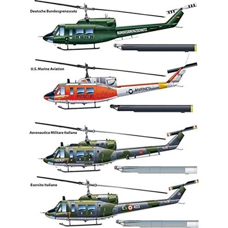 Italeri Bell AB 212 /UH 1N Rotorcraft model Montagesatz 1:48 Bell AB 212 /UH 1N Beide Geschlechter Kunststoff – Bild 7
