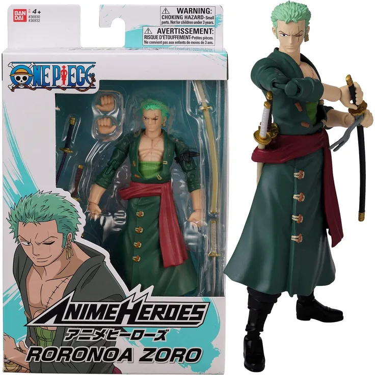Bandai – Anime Heroes – One Piece – Anime Heroes Figur 17 cm – Lorenor Zorro – 36932