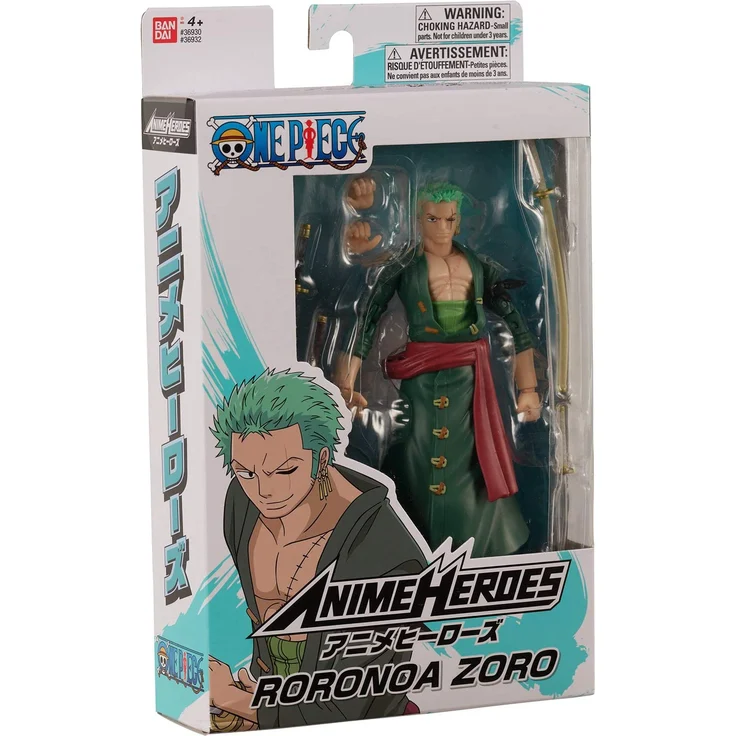 Bandai – Anime Heroes – One Piece – Anime Heroes Figur 17 cm – Lorenor Zorro – 36932 – Bild 10