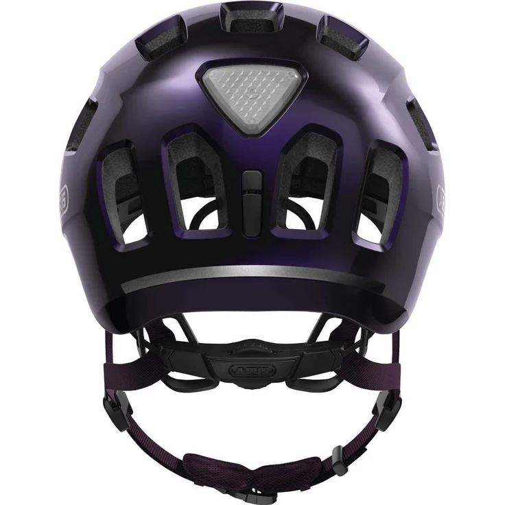 Abus 'Youn-I 2.0' Kinderfahrradhelm black violet, Kopfumfang 52-57 cm, mit integriertem LED-Rücklicht – Bild 3