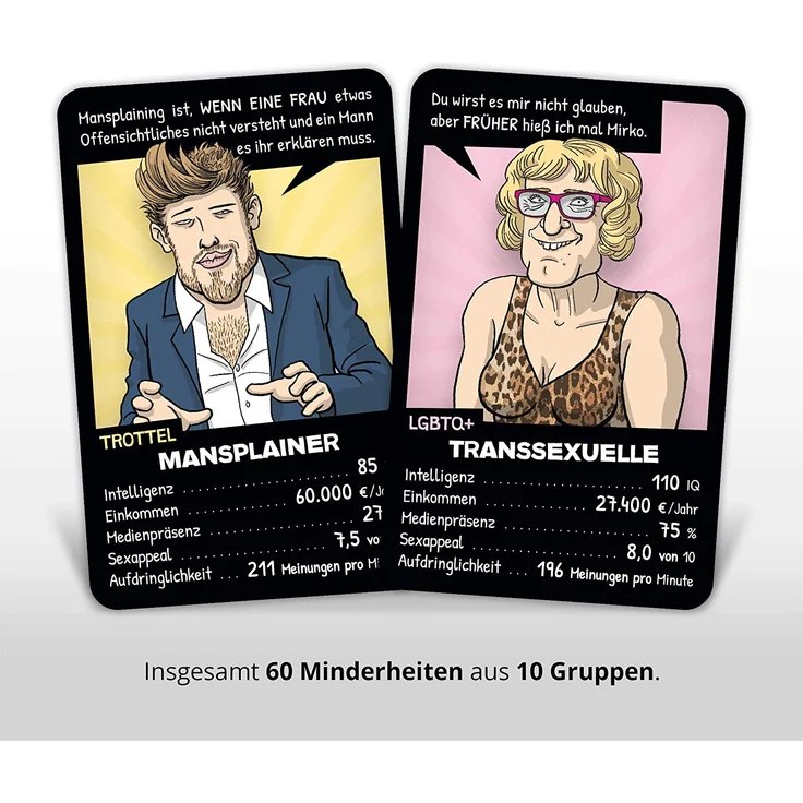 Minderheiten Quartett (Kartenspiel) – Bild 3