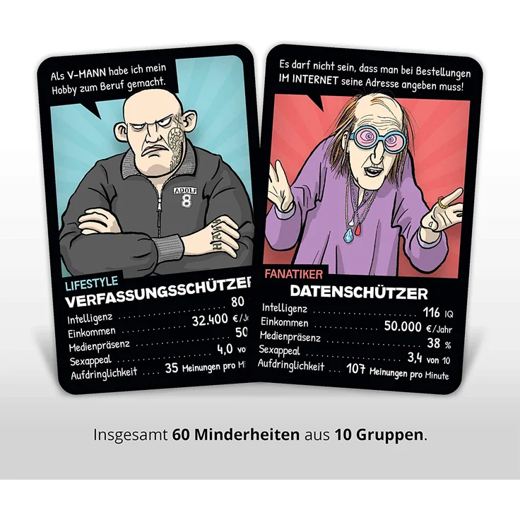 Minderheiten Quartett (Kartenspiel) – Bild 4