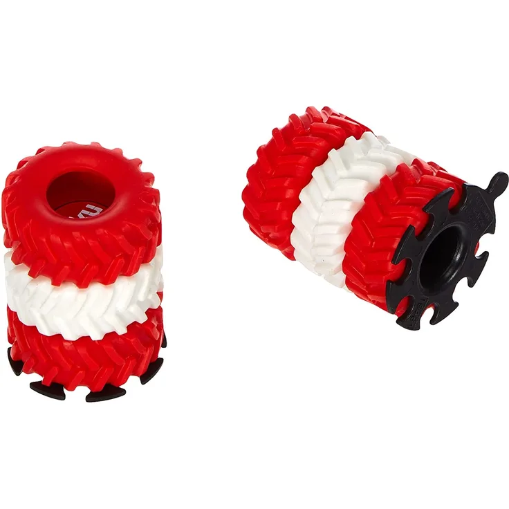 SIKU 6854, Zubehör Reifenstapel und Pylonen, Je 20 Stück, Rot/Weiß, Gummi/Kunststoff