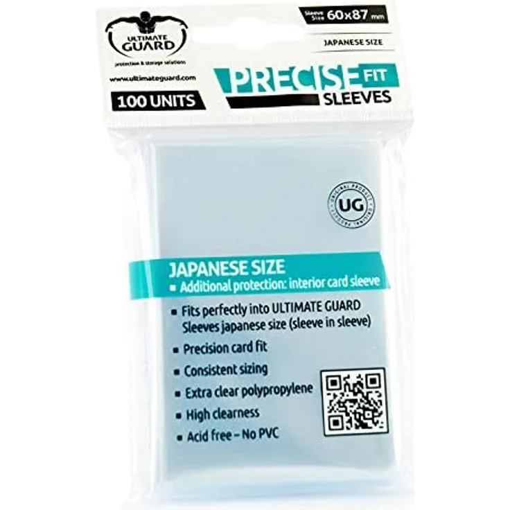 Ultimate Guard UGD010070 - Precise-Fit Hüllen, Japanische Größe, 100 Stück, transparent - Preisvergleich – Bild 1