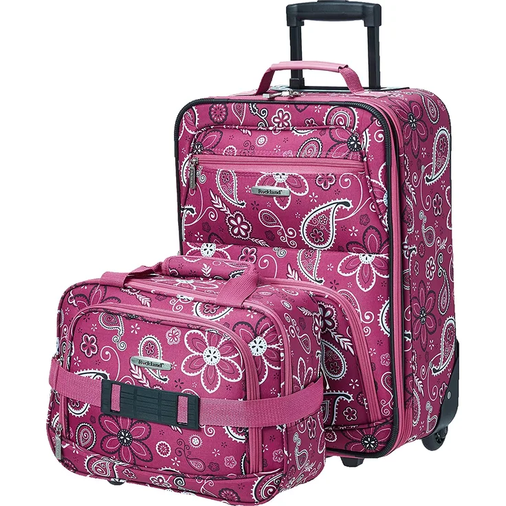 Rockland Sac À DOS À Roulettes De 17 PO Kinder-Rucksack, Pink Bandana