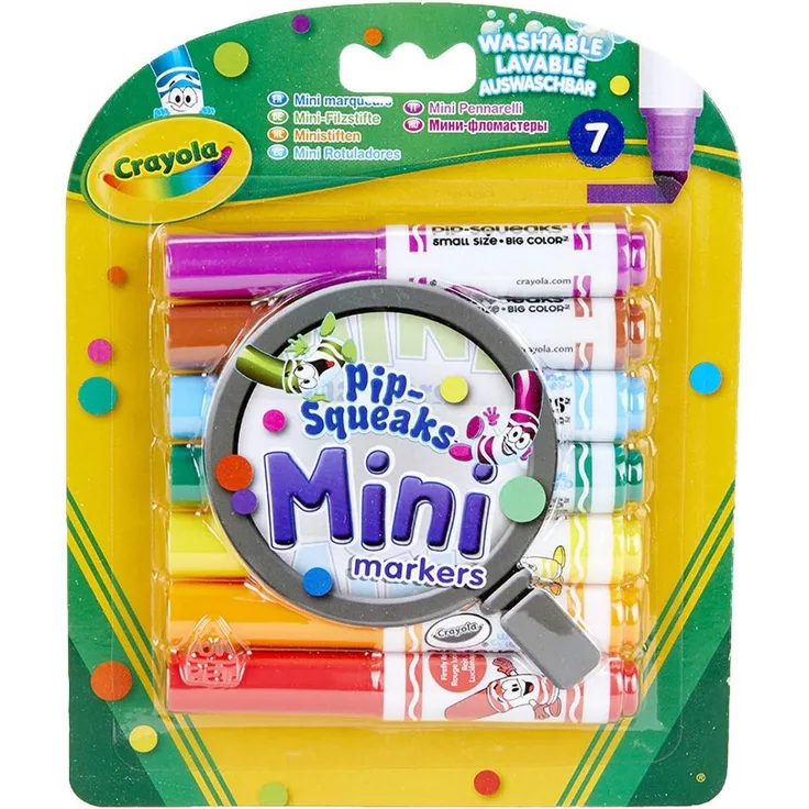 Crayola 5083370 - Filzstifte, Mini, 7 Stück