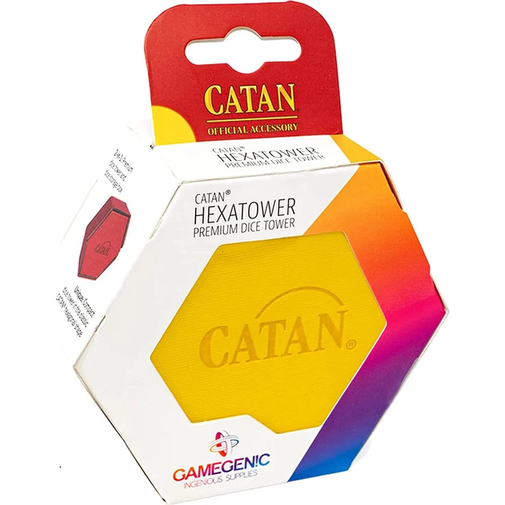 GGS60021 - Catan Hexatower - Würfelturm, gelb - Preisvergleich – Bild 4