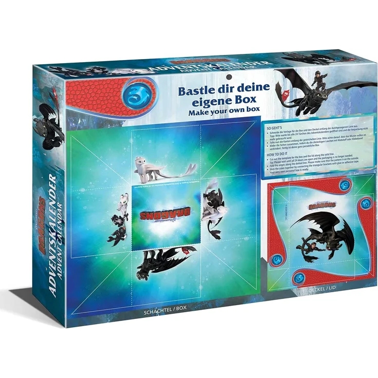 CRAZE Adventskalender 2020 DRAGONS Drachenzähmen Spielfiguren Weihnachtskalender Spielzeug Drachenfiguren Drachen Zubehör für Jungen und Mädchen 24645 – Bild 9