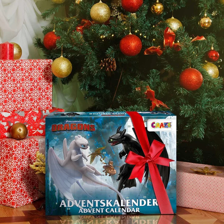 CRAZE Adventskalender 2020 DRAGONS Drachenzähmen Spielfiguren Weihnachtskalender Spielzeug Drachenfiguren Drachen Zubehör für Jungen und Mädchen 24645 – Bild 7