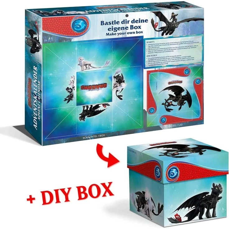 CRAZE Adventskalender 2020 DRAGONS Drachenzähmen Spielfiguren Weihnachtskalender Spielzeug Drachenfiguren Drachen Zubehör für Jungen und Mädchen 24645 – Bild 4