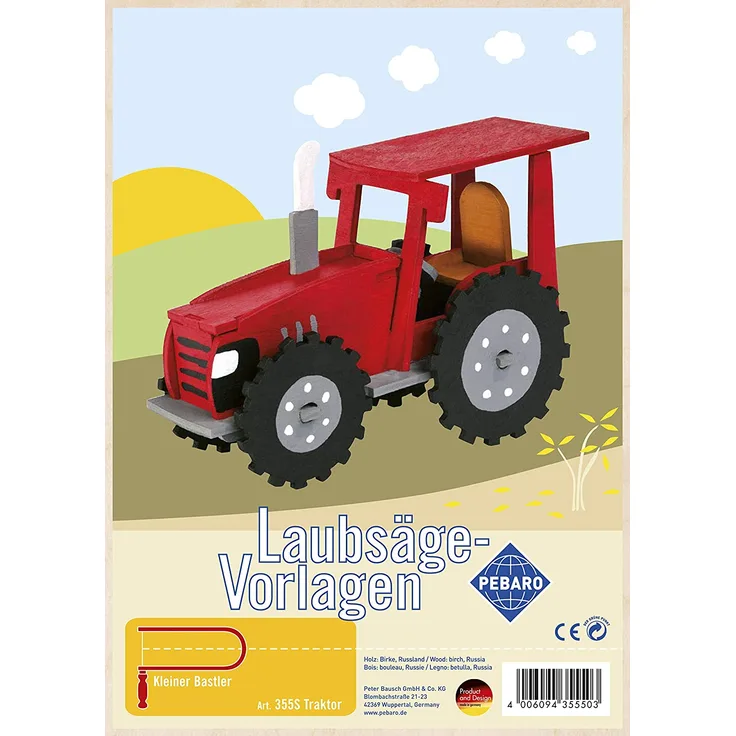 Iden Laubsägevorlage Traktor